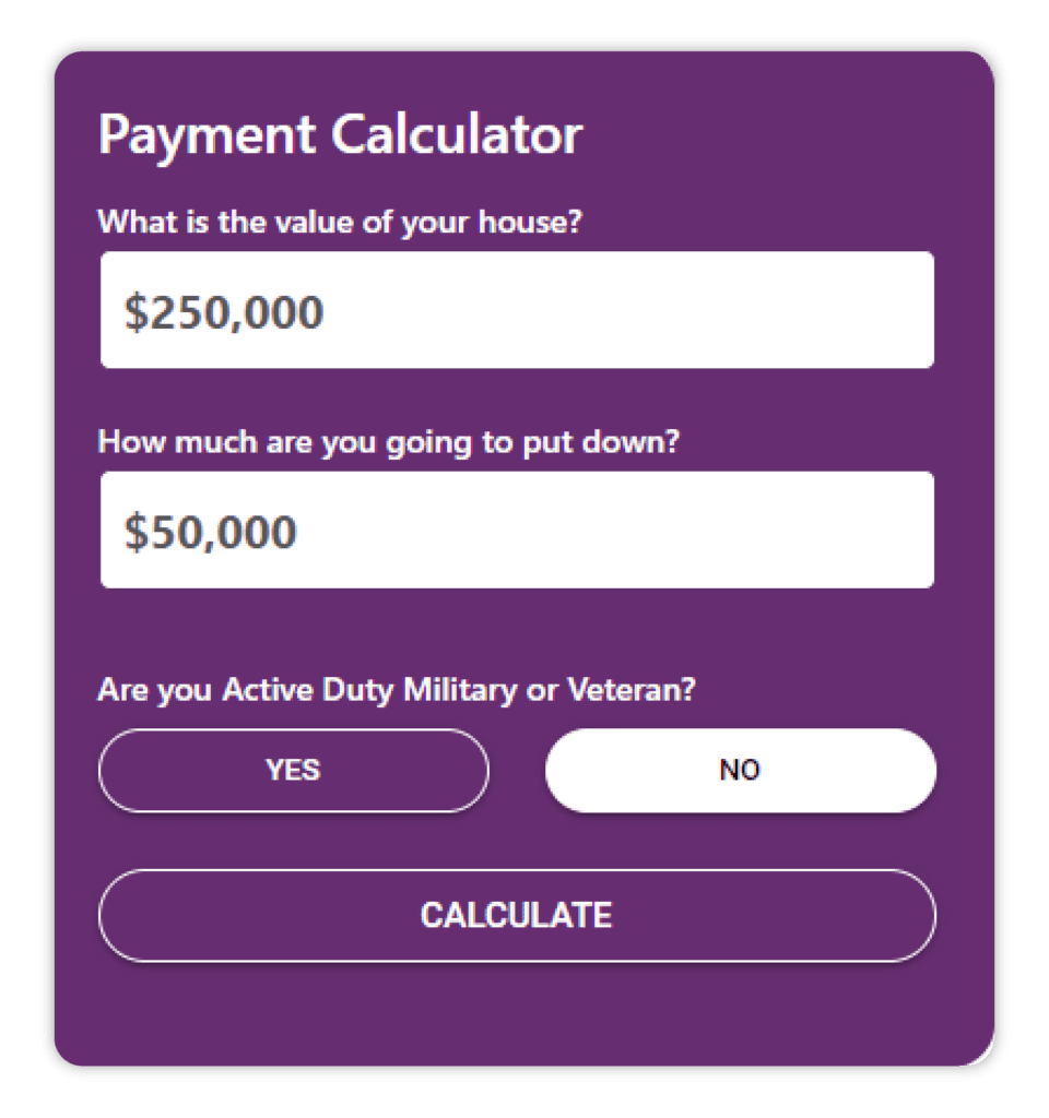 Member Advantage Mortgage Payment Calculator